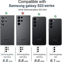 Load image into Gallery viewer, for samsung galaxy s23 series premium black aluminum back camera lens protector | marketzone christchurch