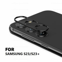 Load image into Gallery viewer, for samsung galaxy s23 series premium black aluminum back camera lens protector | marketzone christchurch