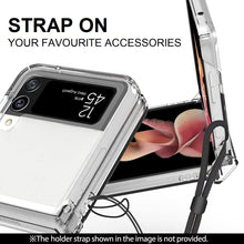 Load image into Gallery viewer, premium full coverage hard pc clear cover with hinge protection for samsung galaxy z flip 3/4 5g | marketzone christchurch