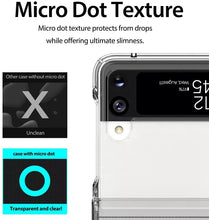 Load image into Gallery viewer, premium full coverage hard pc clear cover with hinge protection for samsung galaxy z flip 3/4 5g | marketzone christchurch