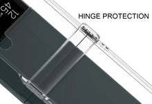 Load image into Gallery viewer, premium full coverage hard pc clear cover with hinge protection for samsung galaxy z flip 3/4 5g | marketzone christchurch