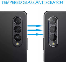 Load image into Gallery viewer, clear tempered glass back camera lens protector for samsung galaxy z fold 3 fold 4 5g | marketzone christchurch
