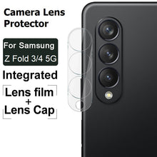 Load image into Gallery viewer, clear tempered glass back camera lens protector for samsung galaxy z fold 3 fold 4 5g | marketzone christchurch