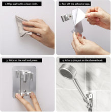 Load image into Gallery viewer, shower head holder wall mount chrome adjustable bracket with hook | marketzone christchurch