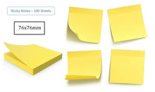 Load image into Gallery viewer, sticky notes memo pads 100 sheets 76mm x 76mm | marketzone christchurch
