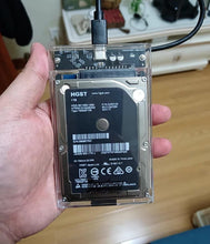 Load image into Gallery viewer, 2.5 inch hdd ssd fast speed usb 3.0 clear external enclosure | marketzone christchurch