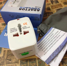 Load image into Gallery viewer, universal international travel adapter with surge protector | marketzone christchurch
