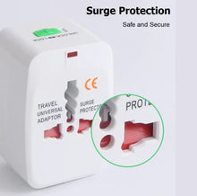 Load image into Gallery viewer, universal international travel adapter with surge protector | marketzone christchurch
