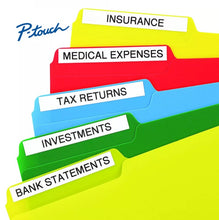Load image into Gallery viewer, for brother label printers compatible laminated label cartridges tapes 12mm x 8m | marketzone christchurch