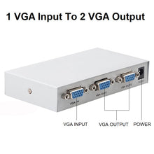 Load image into Gallery viewer, vga hd video splitter extender 1 input 2 output | marketzone christchurch