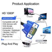 Load image into Gallery viewer, vga male to vga male video cable | marketzone christchurch