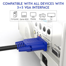 Load image into Gallery viewer, vga male to vga male video cable | marketzone christchurch