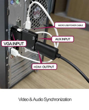 Load image into Gallery viewer, vga male to hdmi female video port converter adapter | marketzone christchurch