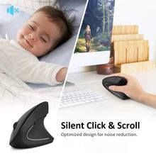 Load image into Gallery viewer, wireless vertical mouse ergonomic dpi 800/1200/1600 for pc computer laptop notebook | marketzone christchurch
