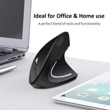 Load image into Gallery viewer, wireless vertical mouse ergonomic dpi 800/1200/1600 for pc computer laptop notebook | marketzone christchurch
