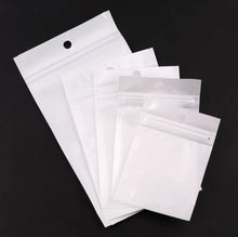 Load image into Gallery viewer, white clear sealable packaging plastic bags | marketzone christchurch