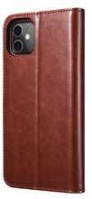 Load image into Gallery viewer, premium slim leather full cover flip case for apple iphone 11 and 12 series | marketzone christchurch