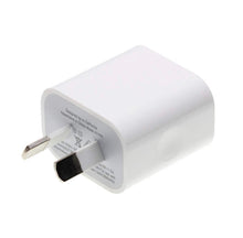 Load image into Gallery viewer, dual usb 5v 2a travel power adapter wall charger au/nz plug white | marketzone christchurch
