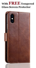 Load image into Gallery viewer, premium slim leather folio full cover wallet flip case for apple iphone | marketzone christchurch