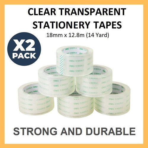18mm transparent clear single side home office adhesive tape | marketzone christchurch