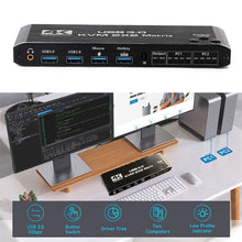 Load image into Gallery viewer, 2x2 hdmi kvm switch dual monitor extended display | marketzone christchurch
