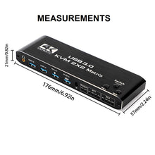 Load image into Gallery viewer, 2x2 hdmi kvm switch dual monitor extended display | marketzone christchurch
