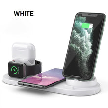 Load image into Gallery viewer, 6 In 1 Wireless Charger Qi-Certified Fast Wireless Charging Station With 3 Types Charging Ports Dock
