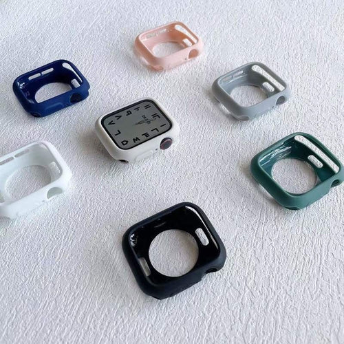apple watch series 10 42mm 46mm soft silicone color bumper cover | marketzone christchurch
