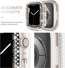 Load image into Gallery viewer, apple watch series 10 bling full protection hard clear case cover | marketzone christchurch
