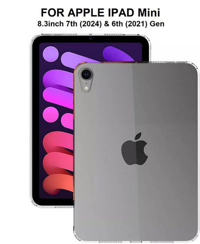 for apple ipad mini 7th 6th gen tpu clear soft back cover case | marketzone christchurch