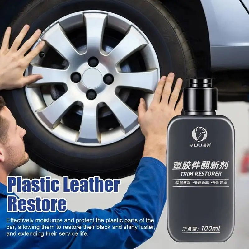 100ml car plastic restorer washable trim restorer shine paint protectant for cars | marketzone christchurch