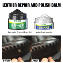 Load image into Gallery viewer, leather repair cream kit set polish restore leather car seat couch sofa shoes | marketzone christchurch
