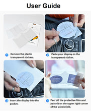 Load image into Gallery viewer, car windshield windscreen clear adhesive pvc display parking decal pass 2 pocket sticker holder | marketzone christchurch
