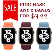 Load image into Gallery viewer, combo special deal replacement soft silicone straps bands for apple watch | marketzone christchurch
