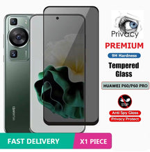 Load image into Gallery viewer, for huawei p60 p60 pro 9h anti-spy privacy tempered glass full coverage screen protector | marketzone christchurch
