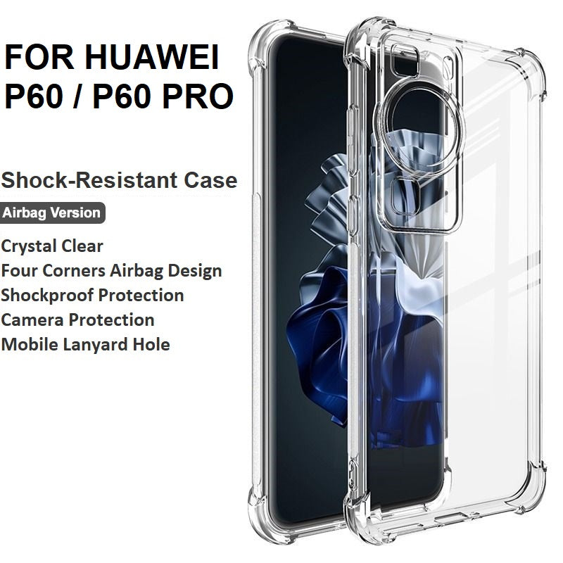 for huawei p60 p60 pro ultra thin clear tpu shockproof back cover with built in back camera lens protection | marketzone christchurch