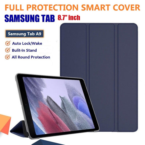 for samsung galaxy tab a9 premium pu leather full protection magnetic smart cover | marketzone christchurch