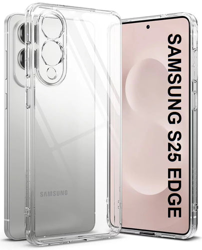 samsung galaxy s25 edge soft tpu clear case cover with camera lens protection | marketzone christchurch