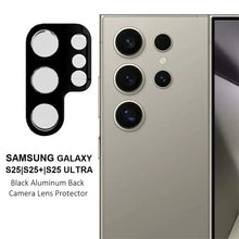 Load image into Gallery viewer, samsung s25 series black aluminum back camera lens protector | marketzone christchurch
