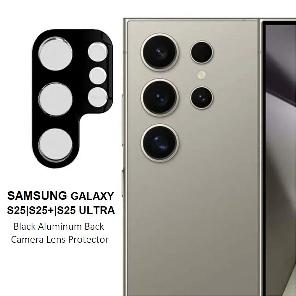 samsung s25 series black aluminum back camera lens protector | marketzone christchurch