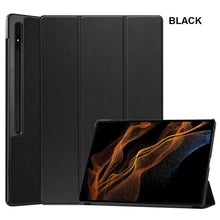 Load image into Gallery viewer, for samsung galaxy tab s9 fe / s9 fe+ premium pu leather full protection magnetic smart cover | marketzone christchurch
