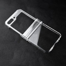 Load image into Gallery viewer, for samsung galaxy z flip 5 hard polycarbonate pc clear case with hinge protection | marketzone christchurch
