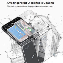 Load image into Gallery viewer, samsung z flip 6 full protection clear pc shell cover with hinge protection | marketzone christchurch
