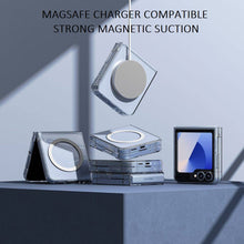 Load image into Gallery viewer, samsung z flip 6 magsafe compatible magnetic pc clear case | marketzone christchurch
