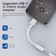 Load image into Gallery viewer, for samsung &amp; android phones usb type-c to 3.5mm headphone jack adapter connector converter | marketzone christchurch
