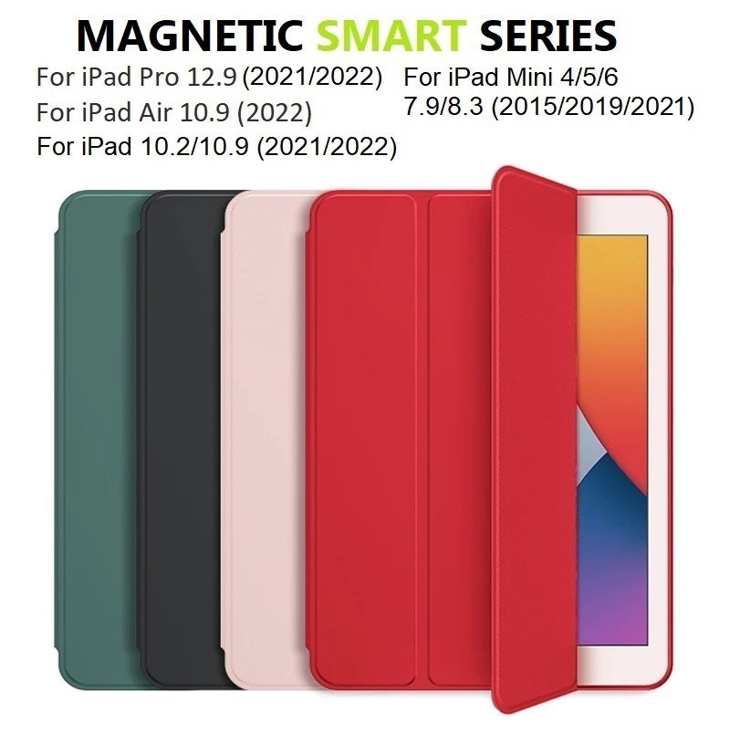 magnetic smart hard back full protection cover for apple ipad series | marketzone christchurch