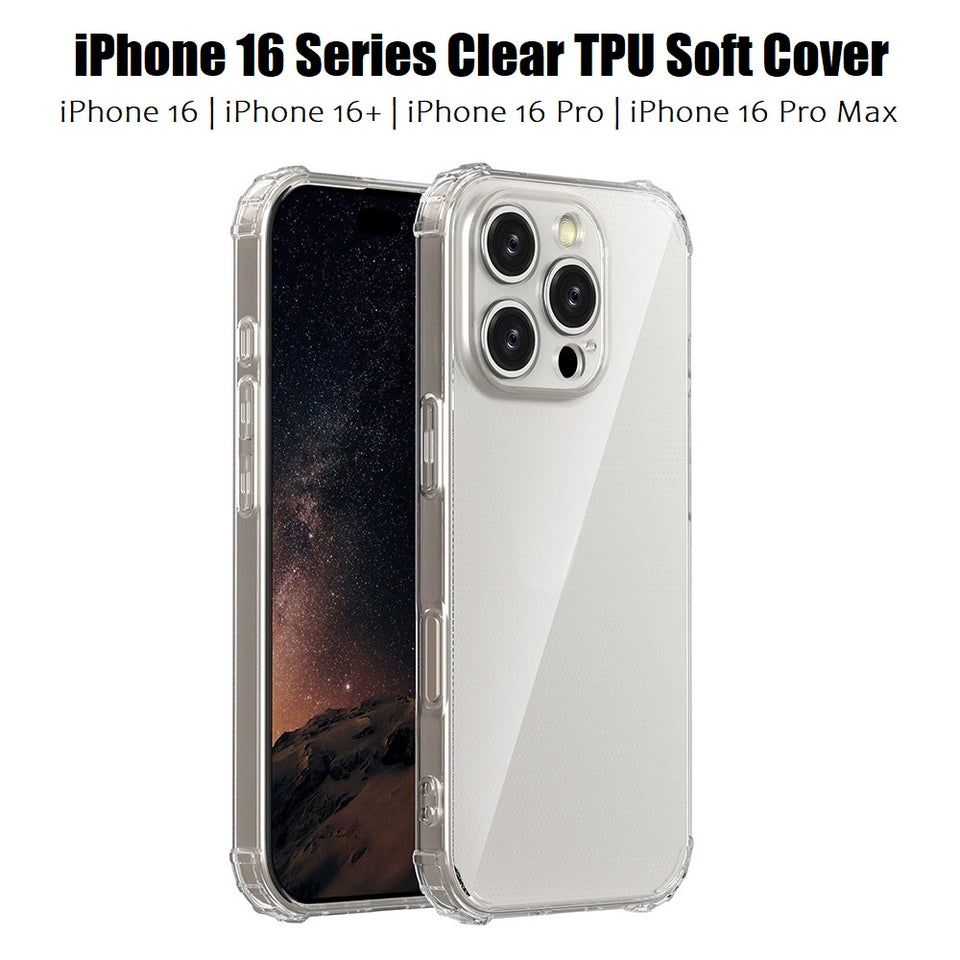 iphone 16 series clear tpu soft cover | marketzone christchurch