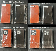 Load image into Gallery viewer, iphone 15 / 16 series pu leather flip wallet cover with lens protection | marketzone christchurch
