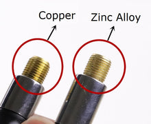 Load image into Gallery viewer, tr414 chrome tyre tire valve stems with pure copper core | marketzone christchurch
