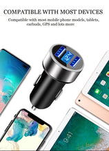 Load image into Gallery viewer, dual usb 3.1a 5v with led display car phone charger | marketzone christchurch
